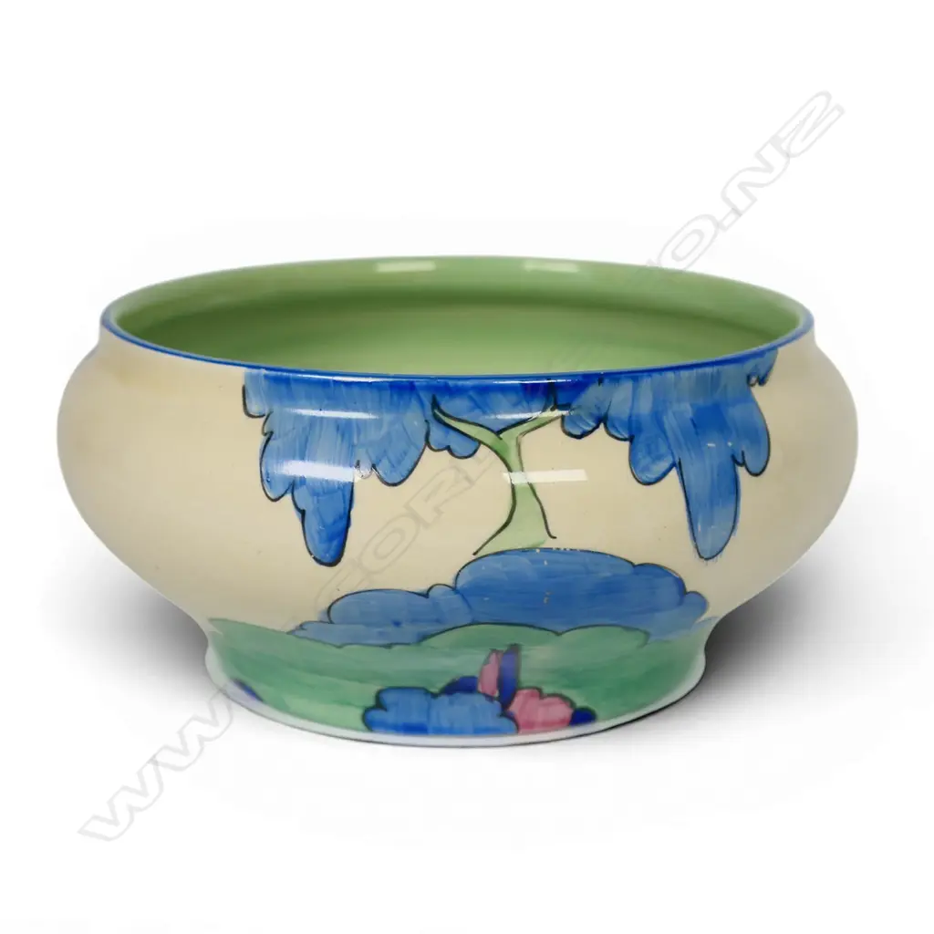 Clarice Cliff Bizarre 'Rudyard' pattern bowl, Image 1++