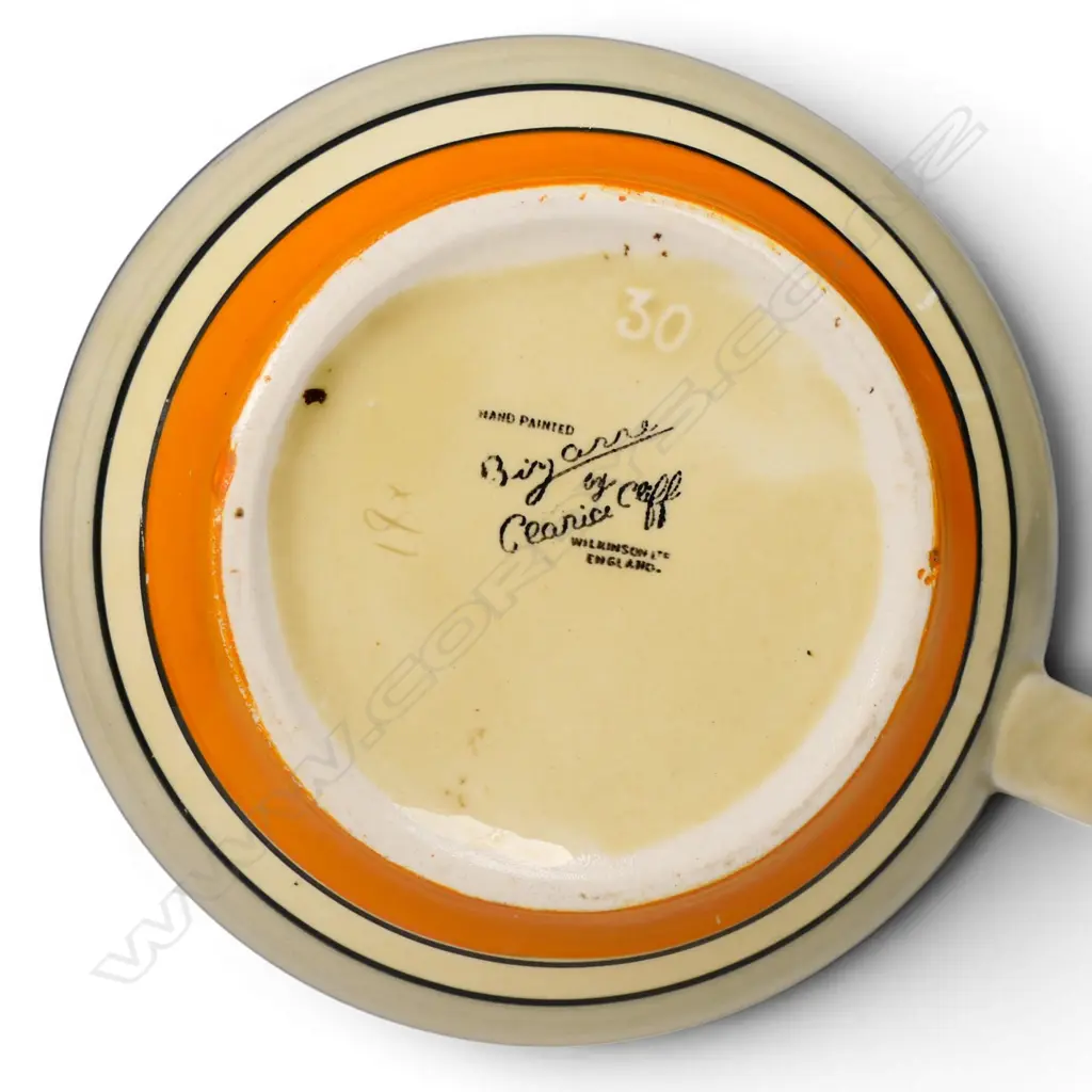 Clarice Cliff Bizarre 'Oranges' pattern jug, Image 1++