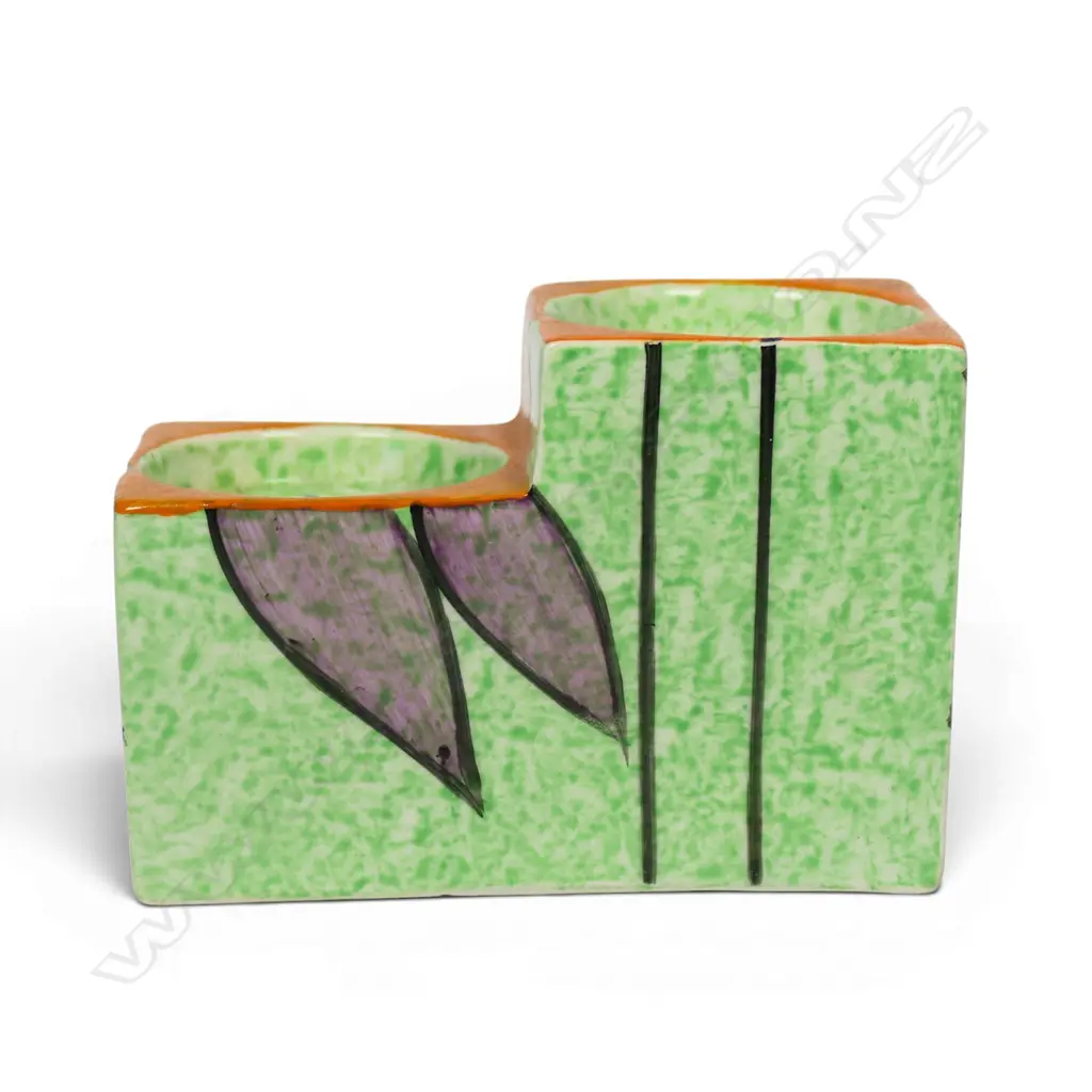 Clarice Cliff Bizarre Cafe-Au-Lait 'Oranges' pattern inkwell, Image 1++
