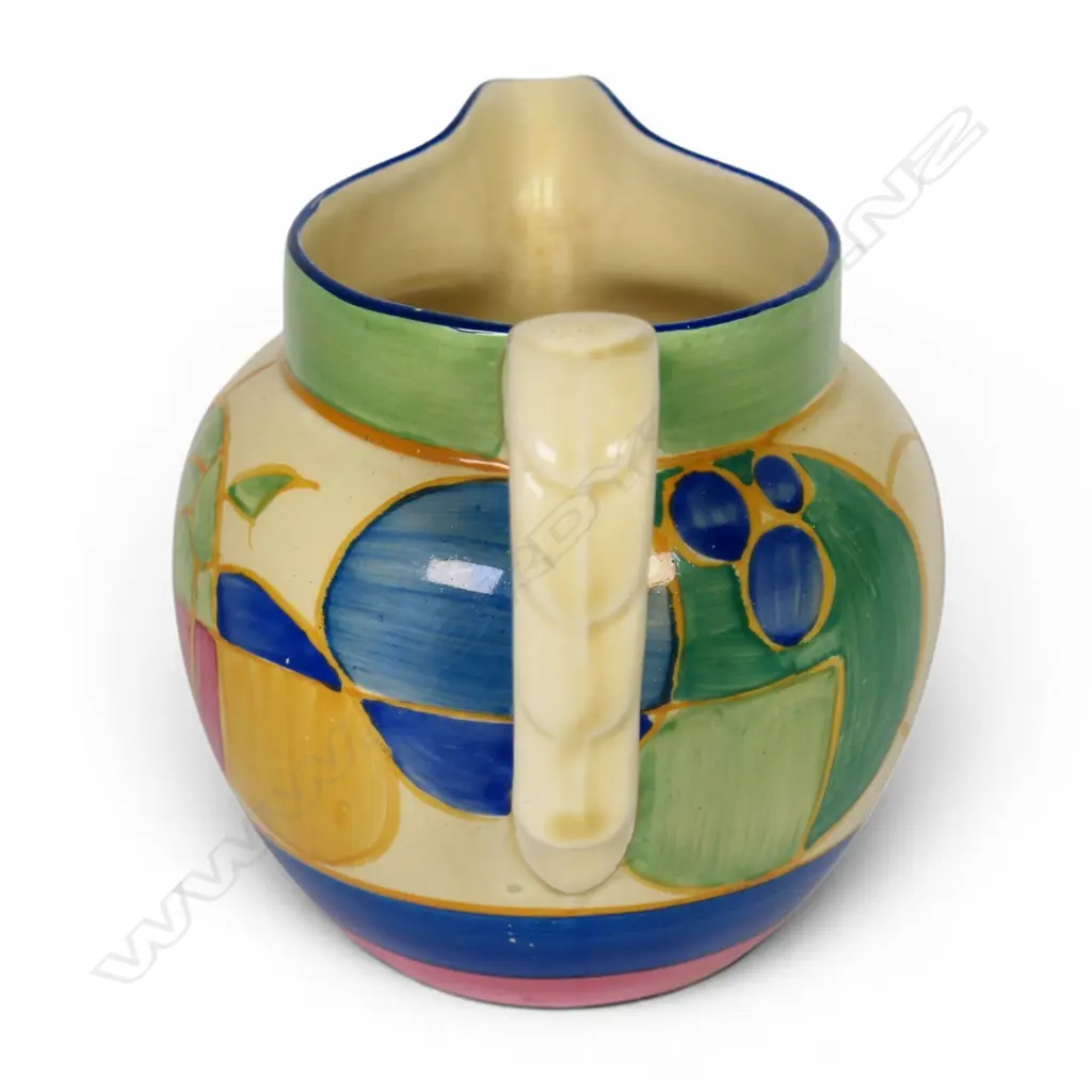 Clarice Cliff Bizarre 'Pastel Melon' pattern jug, Image 1++
