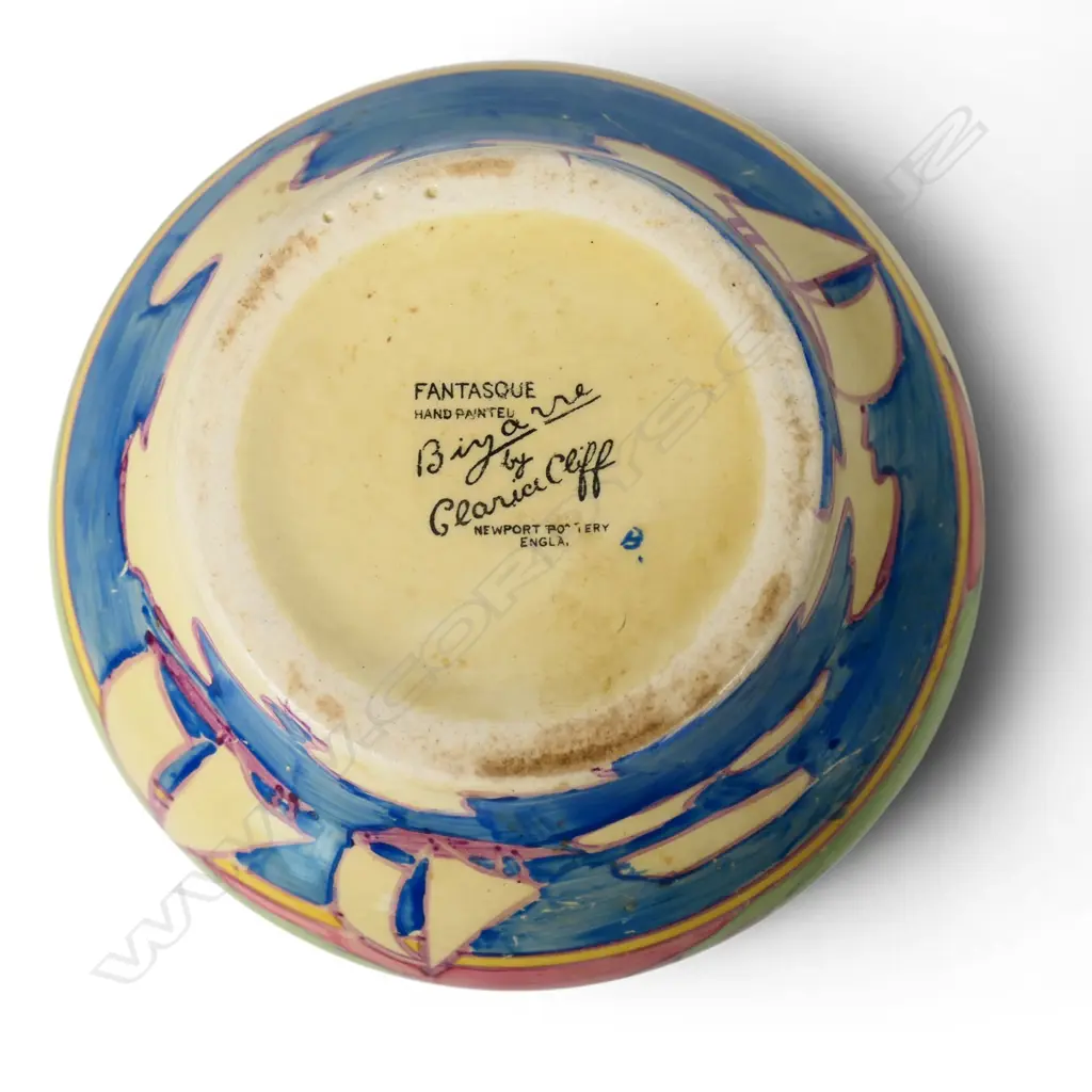 Clarice Cliff Bizarre 'Gibraltar' pattern bowl, Image 1++