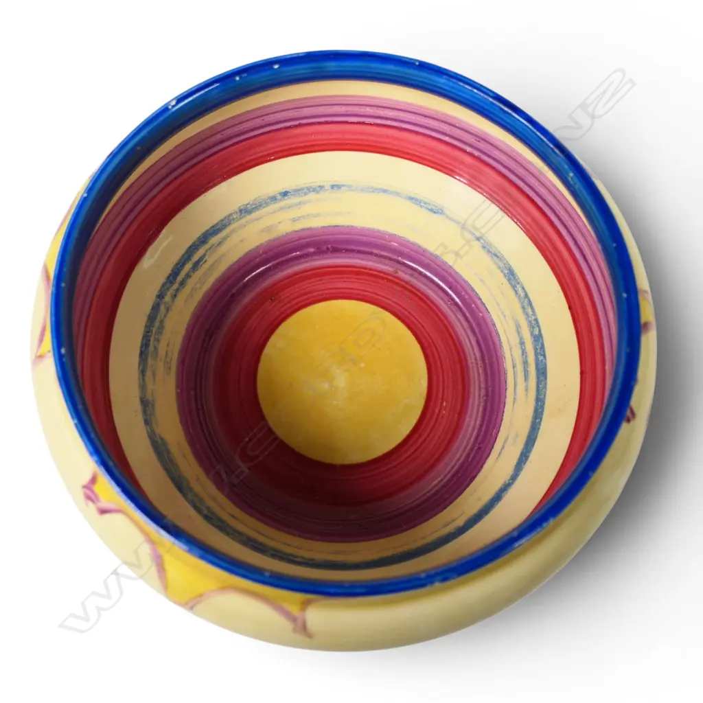 Clarice Cliff Bizarre 'Gibraltar' pattern bowl, Image 1++
