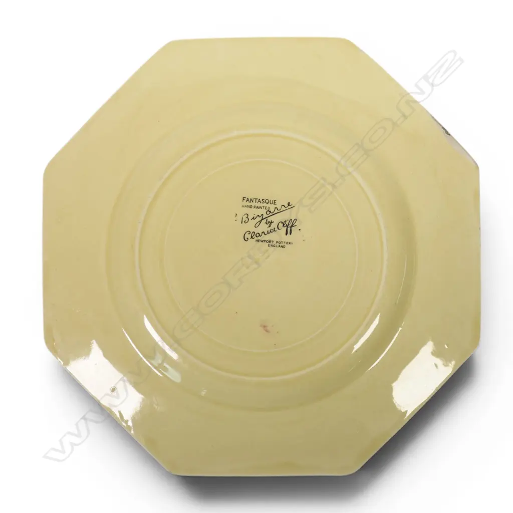 Clarice Cliff Bizarre pastel 'Autumn' pattern plate, Image 1++