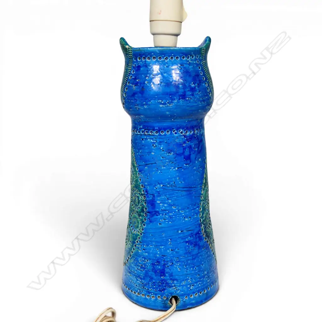 A mid-century Bitossi owl lamp base, Image 1++