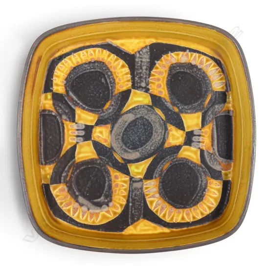 A retro Royal Copenhagen faience dish,