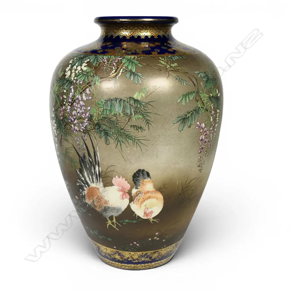 Large Japanese Meiji Satsuma vase, Image 1++