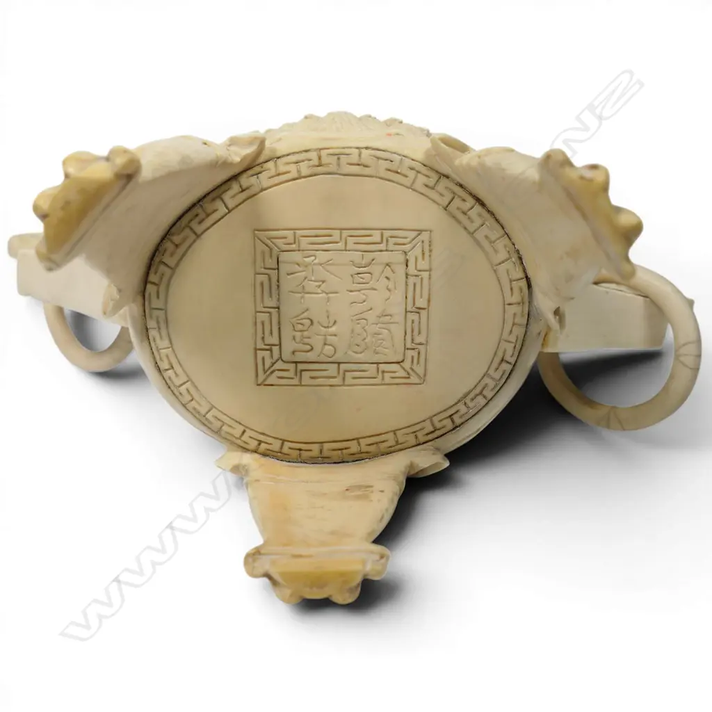 An early 20thC impressive Chinese carved ivory censor, Image 1++