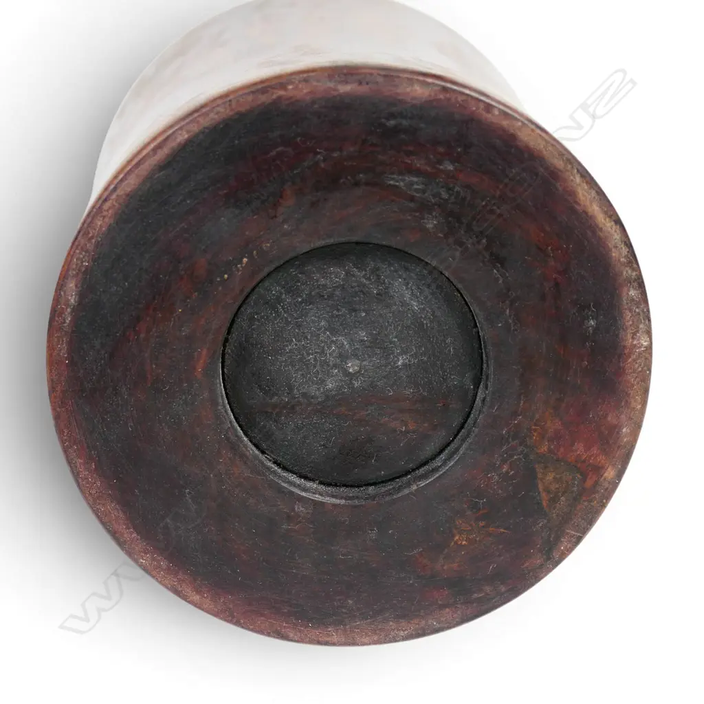 A Chinese huanghuali wood brush pot, Image 1++