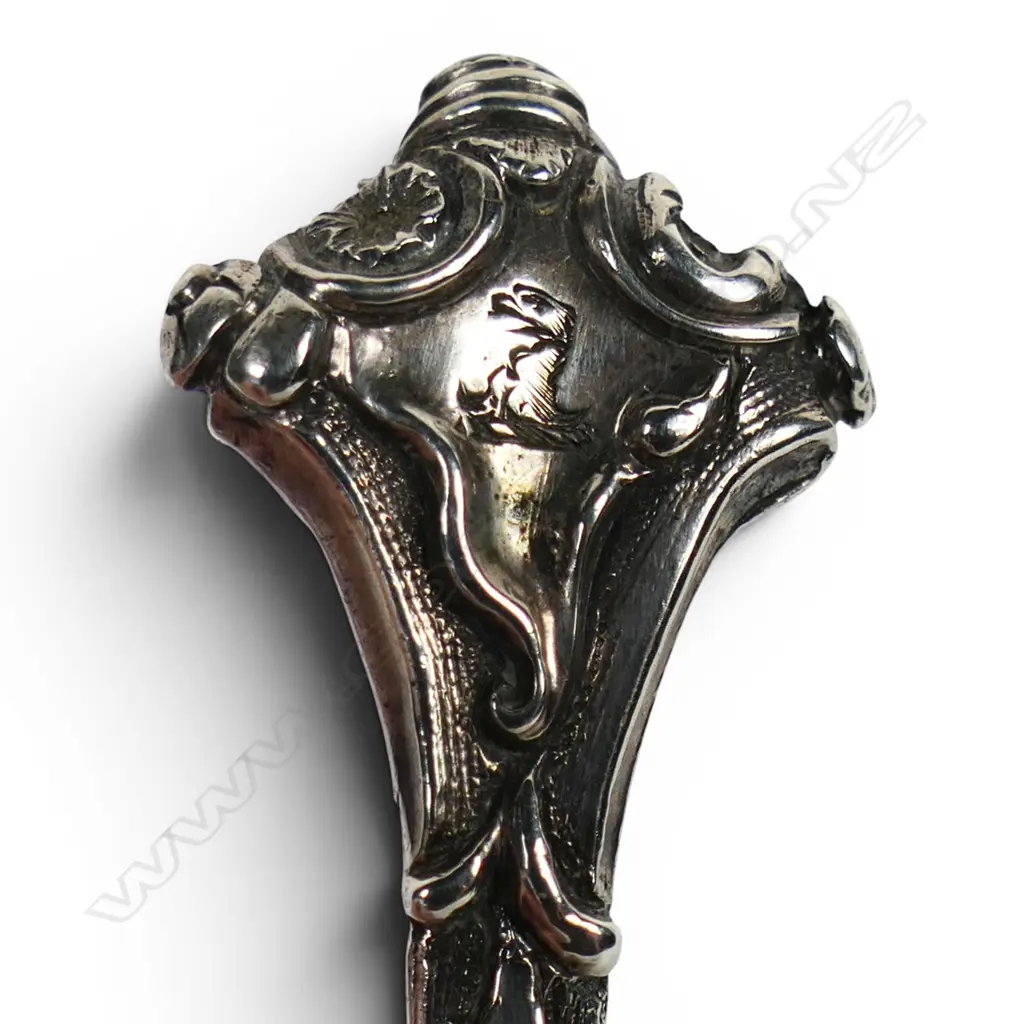 A Victorian silver tea caddy spoon, Image 1++