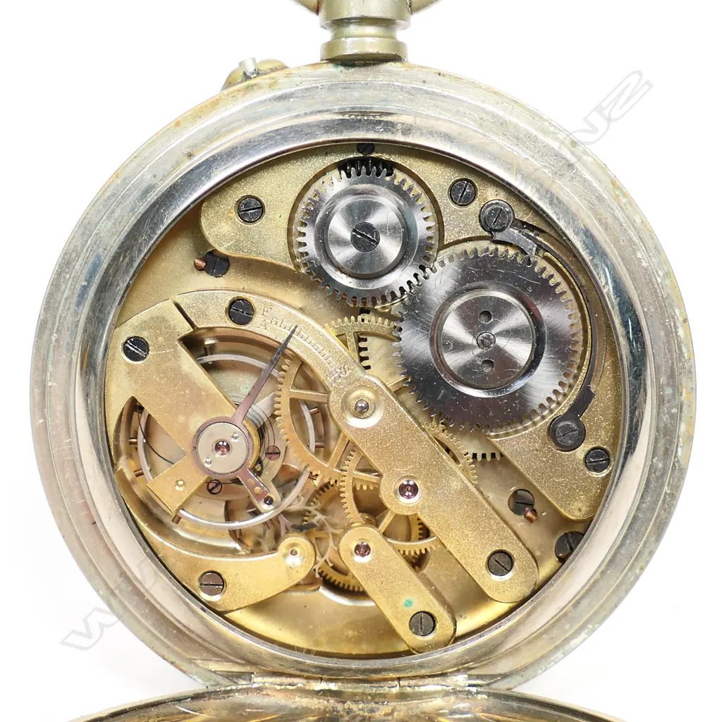 An Edwardian decorative silver fronted watch case, Image 1++