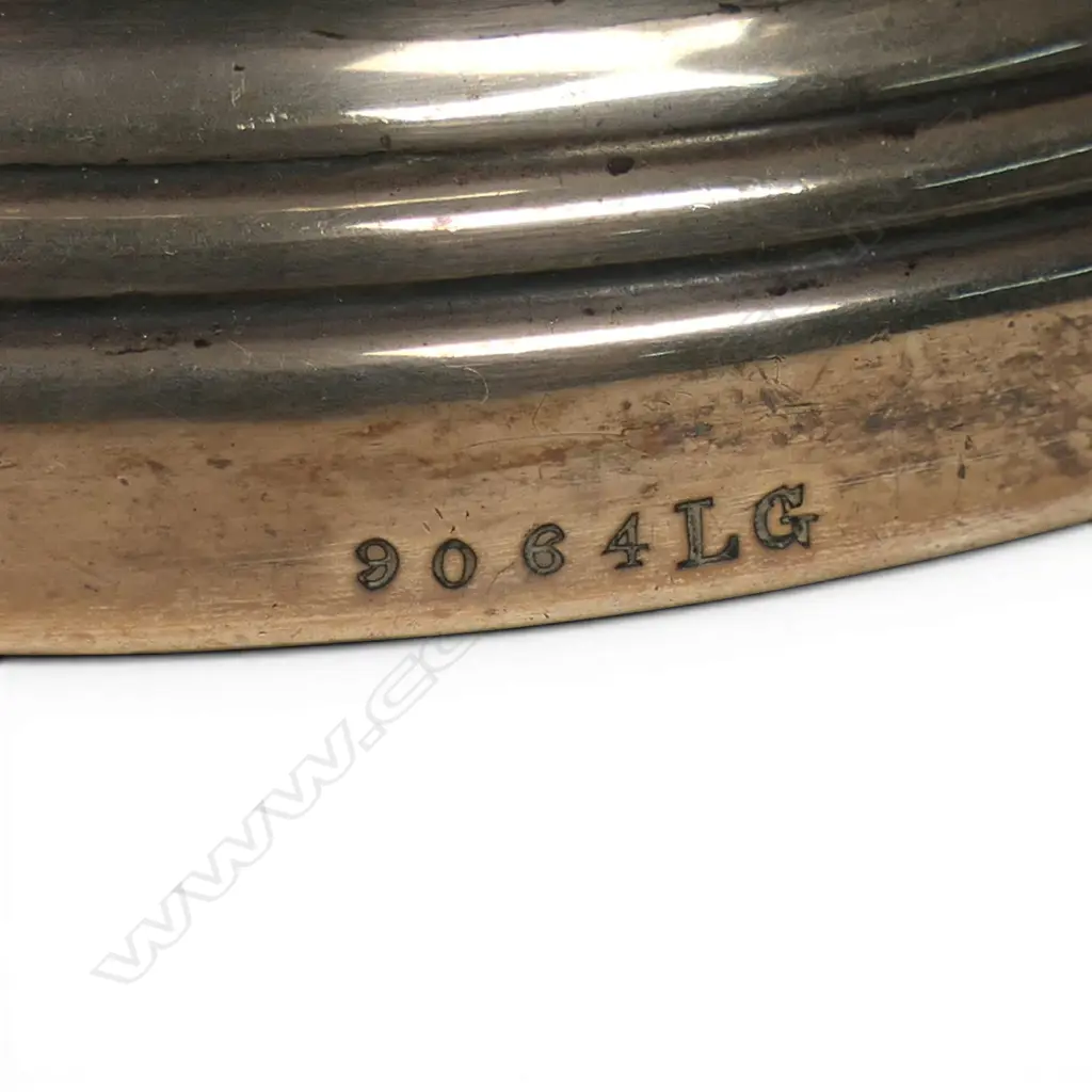 An Edwardian uncommon silver large bottle coaster, Image 1++