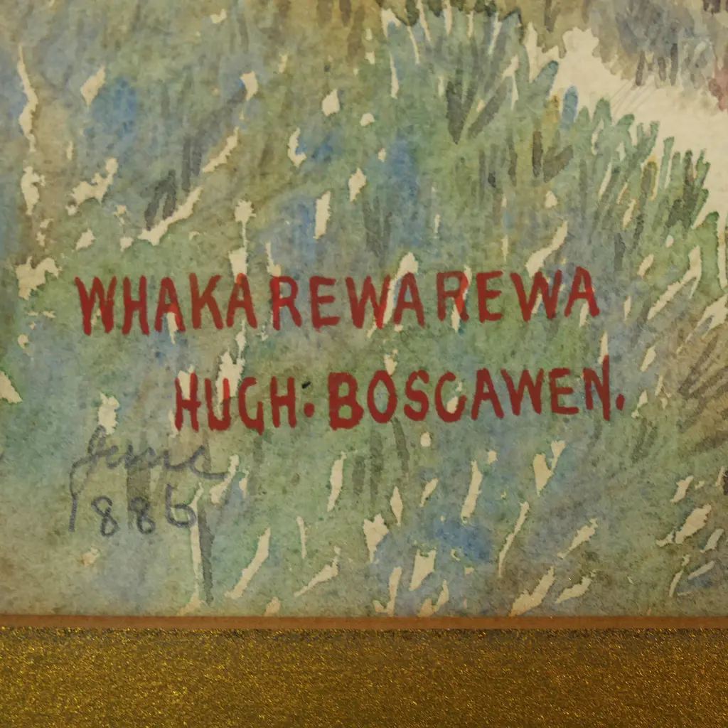 John Hugh Boscawen (1851-1937)  'Whakarewarewa', Image 1++
