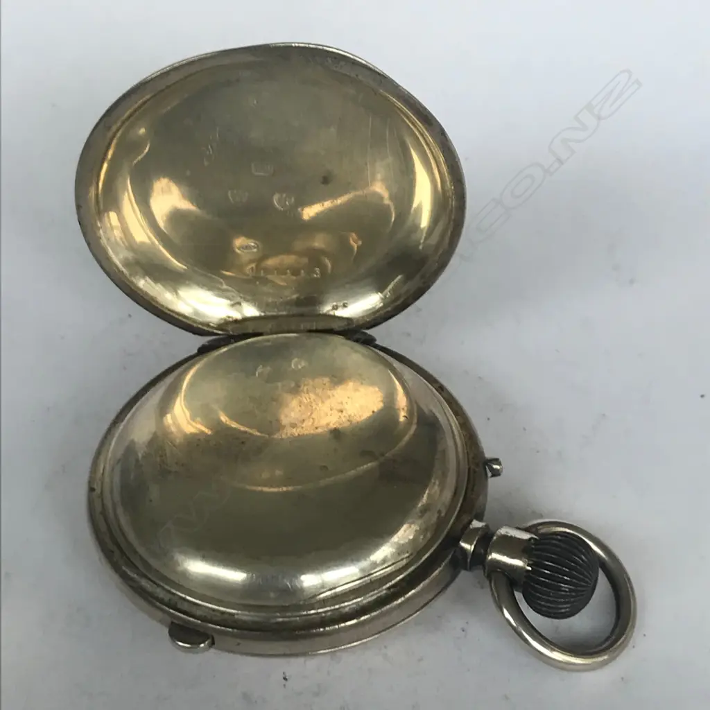 Edwardian silver hunter cased centre seconds chronograph pocket watch, Image 1++