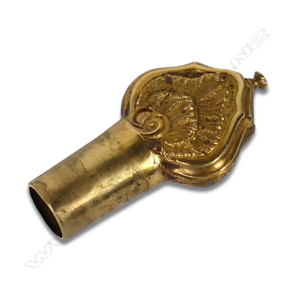 A 19thC quality gold and cut glass perfume bottle, Image 1++