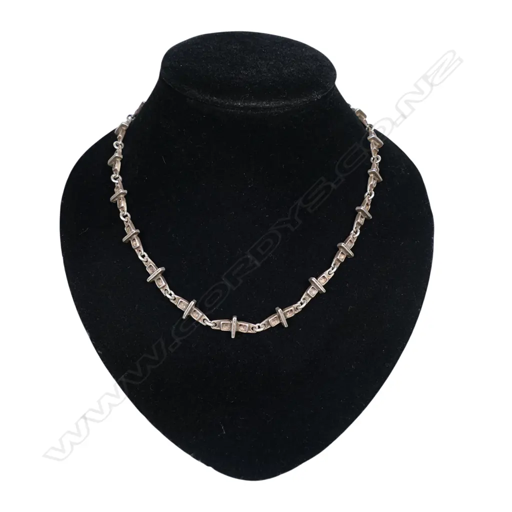 Juhls (Norwegian) vintage silver Sami-inspired necklace, Image 1++