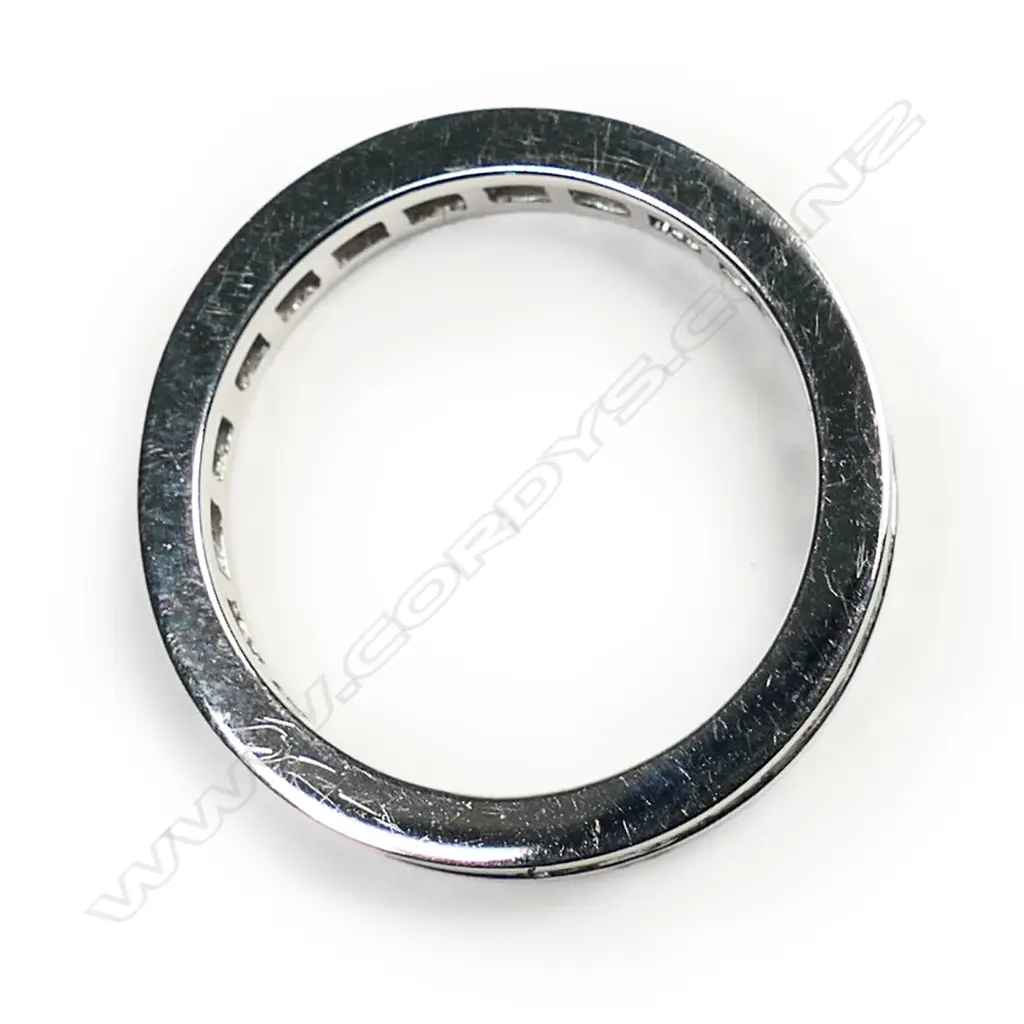 An 18ct white gold and diamond eternity band, Image 1++