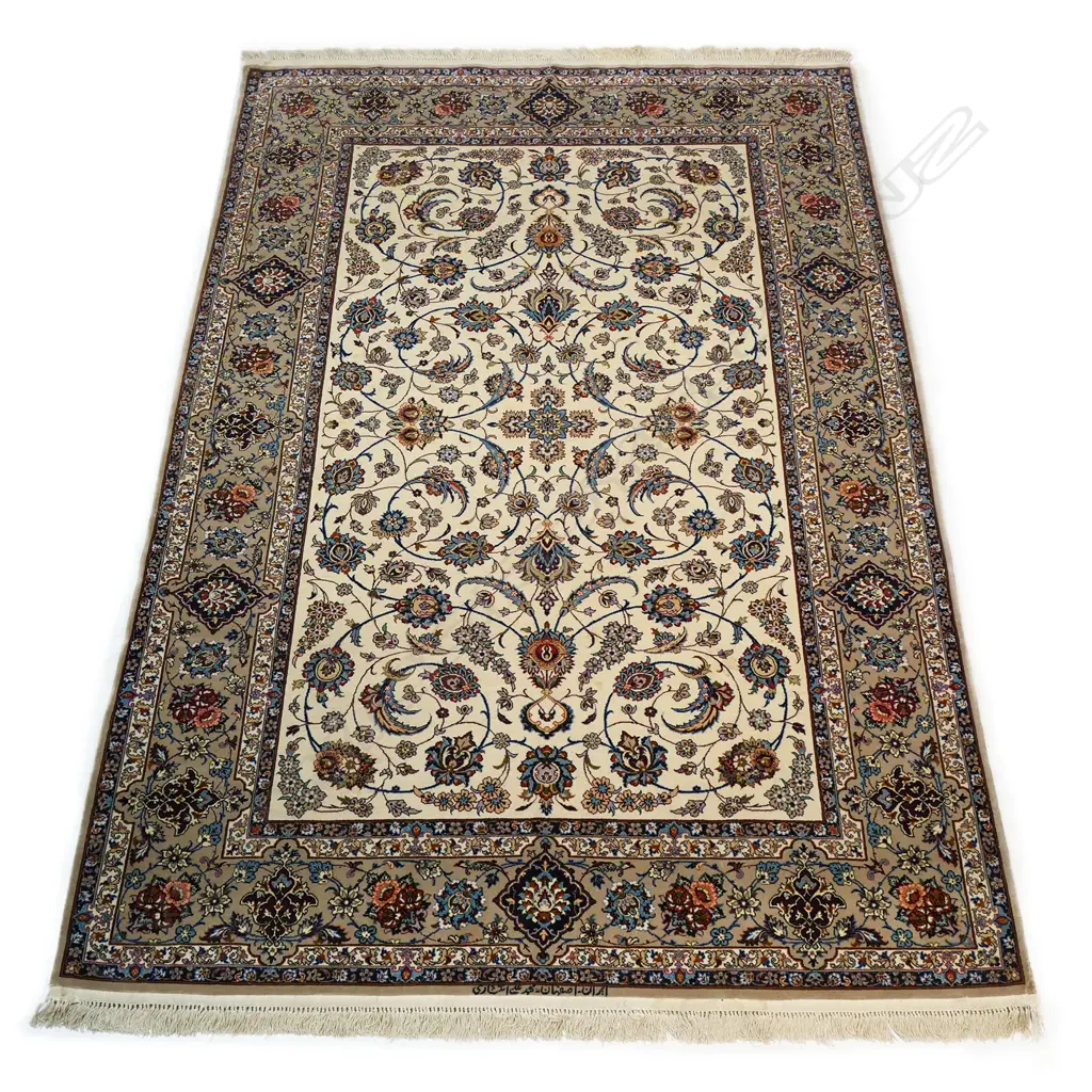 A fine hand-knotted Kashan carpet, Image 1++