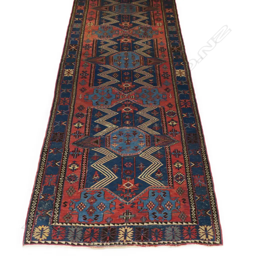 A good antique Iranian Qashqai Lori all-wool kilim tent runner, Image 1++