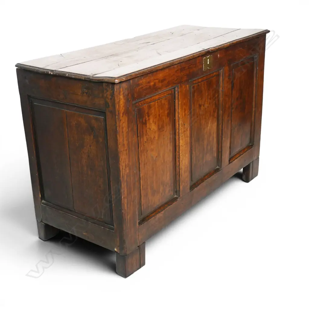 A George III oak coffer, Image 1++