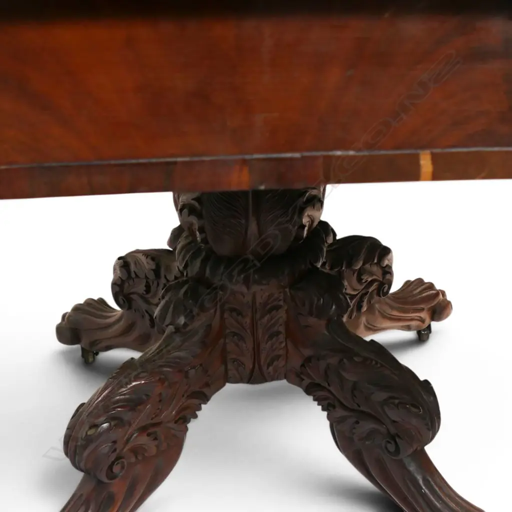 A Victorian mahogany drop leaf table, Image 1++