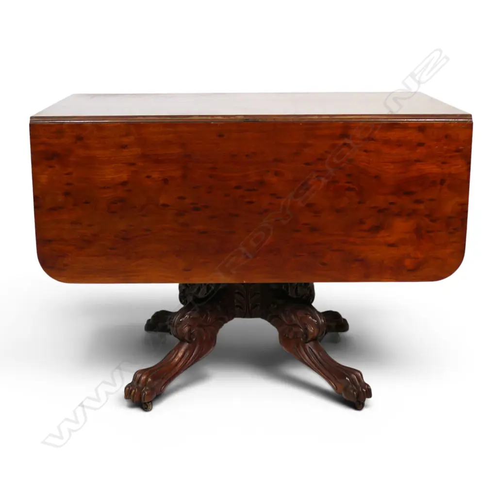A Victorian mahogany drop leaf table, Image 1++