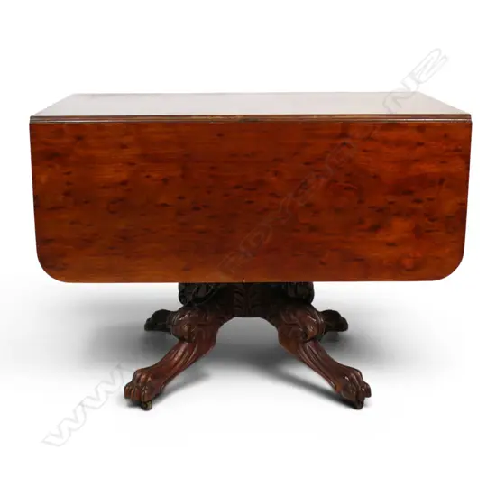 A Victorian mahogany drop leaf table,