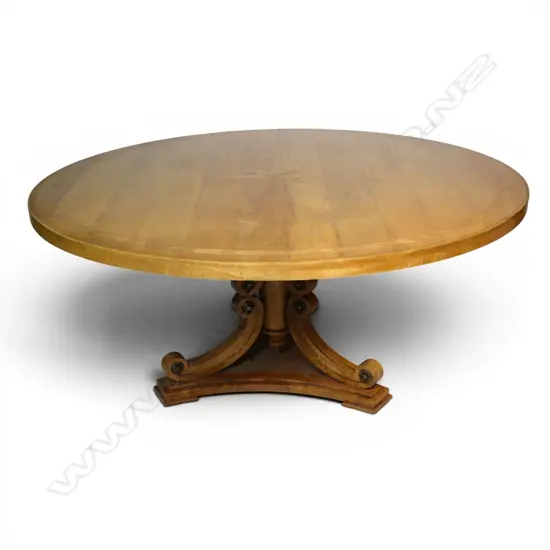 A Trilogy (Australia) designer fruitwood dining table,