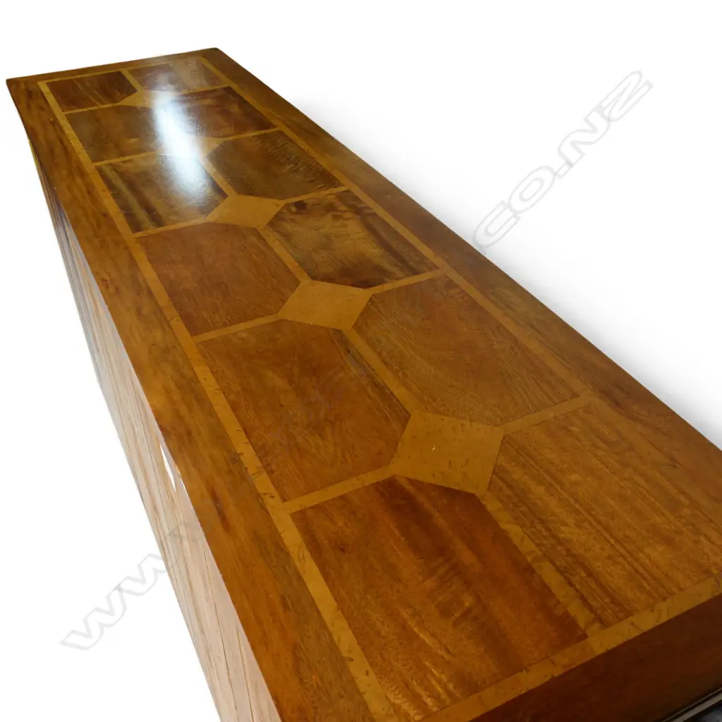 A Trilogy (Australia) designer fruitwood inlaid sideboard, Image 1++