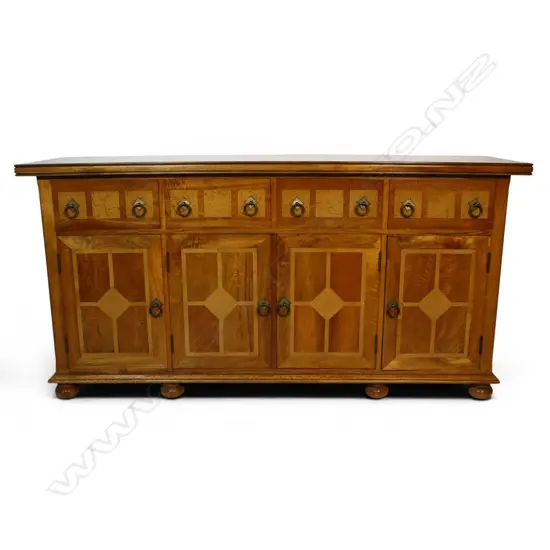 A Trilogy (Australia) designer fruitwood inlaid sideboard,