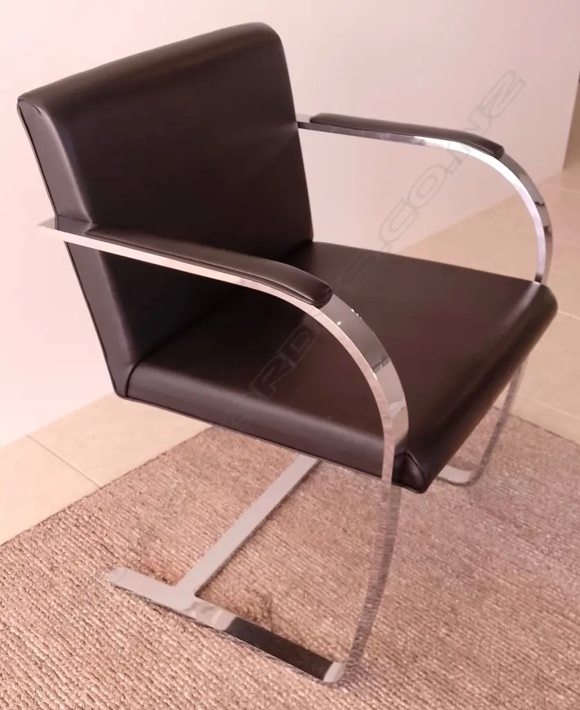 Set of eight BRNO chairs designed by Mies van der Rohe Image 1++