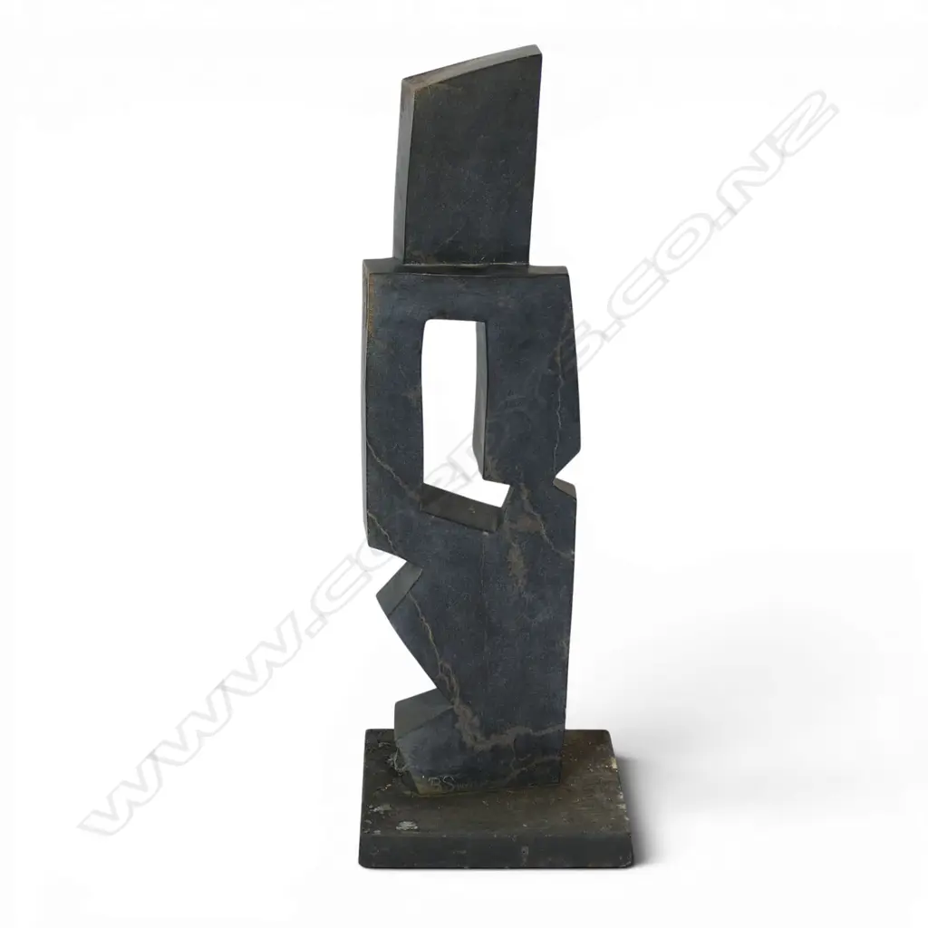 A modernist carved stone figural sculpture, Image 1++