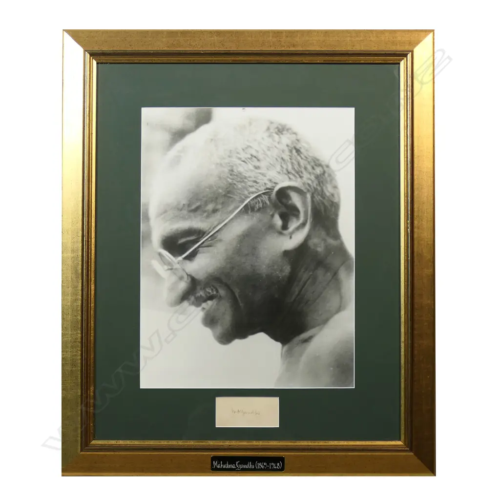 Original M K Ghandi signature, Image 1++