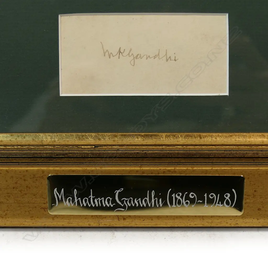 Original M K Ghandi signature, Image 1++