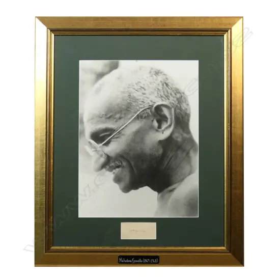 Original M K Ghandi signature,