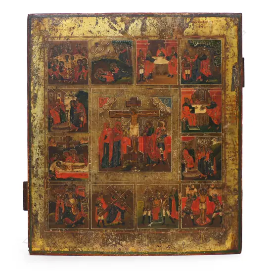 A 19thC Russian Passions icon,