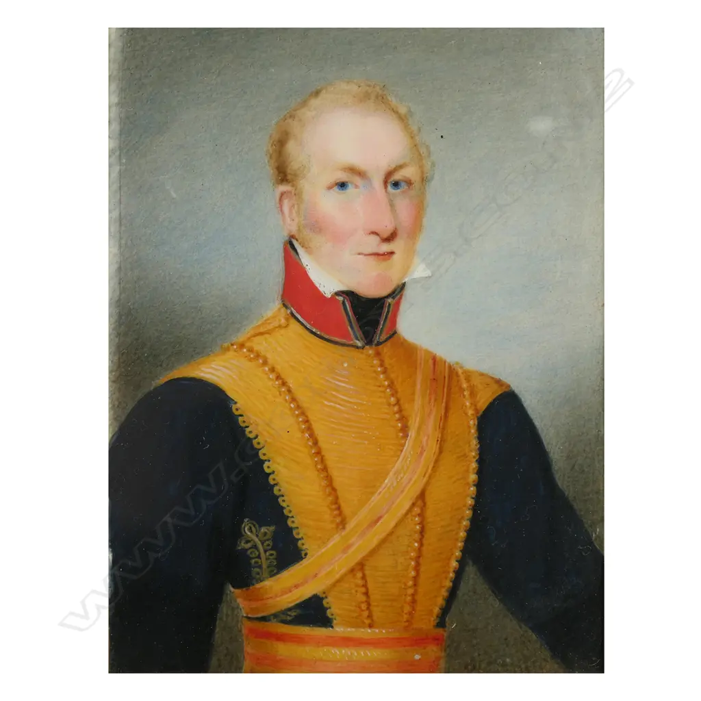 An early 19thC hand painted portrait, Image 1++