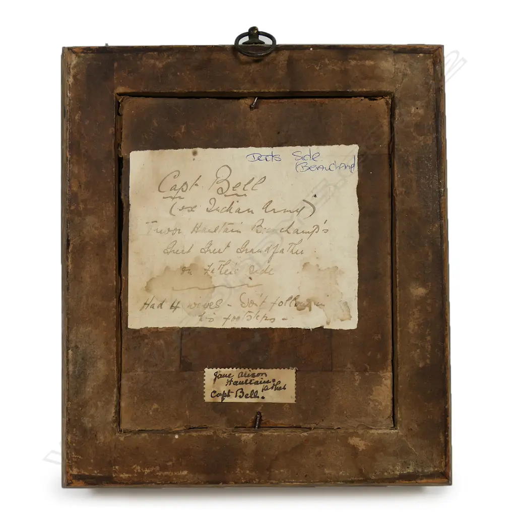 An early 19thC hand painted portrait, Image 1++