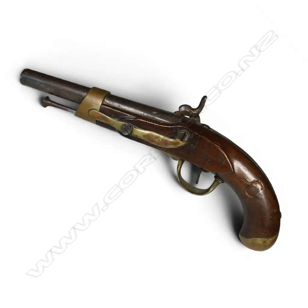 19thC French Maubeuge cavalry pistol, Image 1++