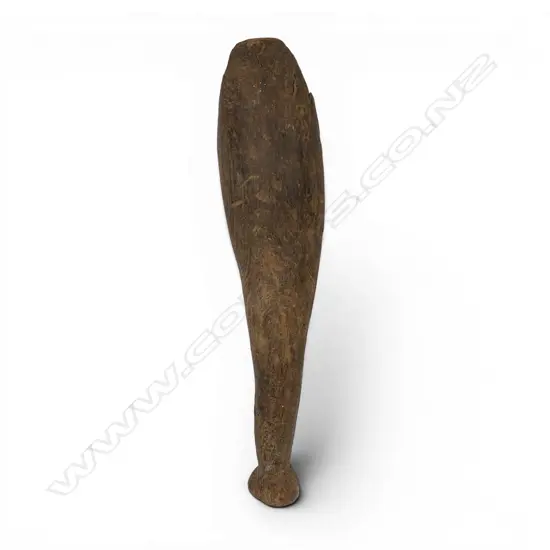A Māori pre-European wooden pounder,