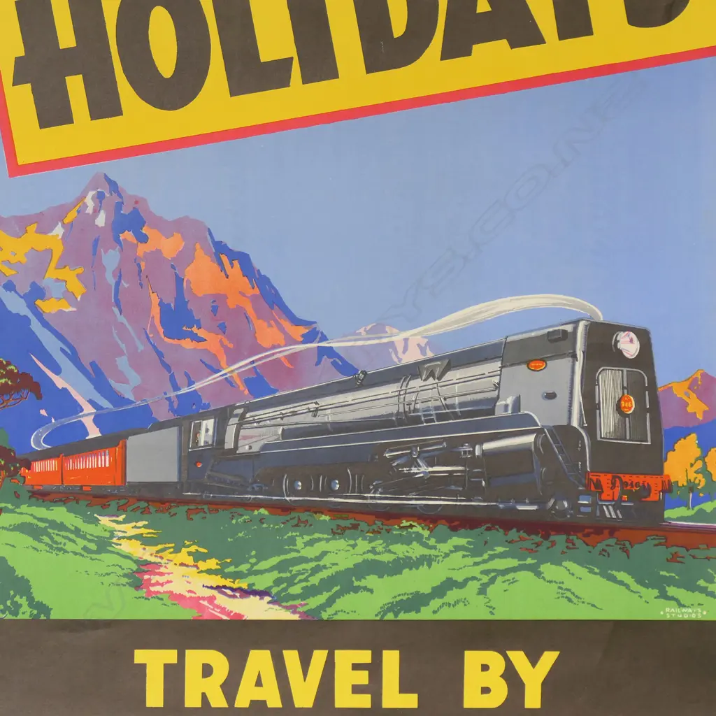 Vintage Railways Studios travel poster, Image 1++
