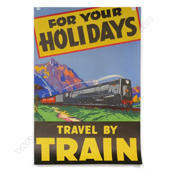 Vintage Railways Studios travel poster,