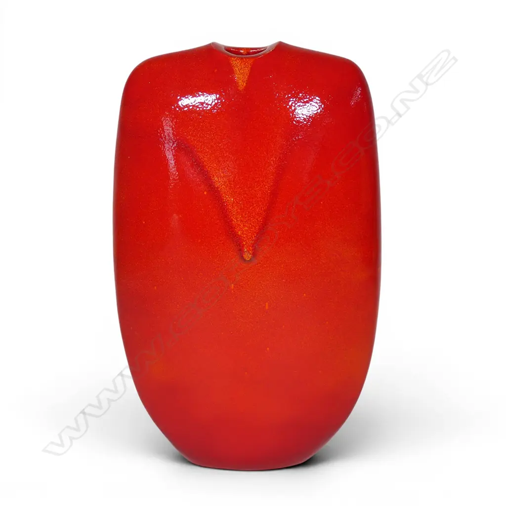 Graham Ambrose 'Red slab' ceramic vase, Image 1++