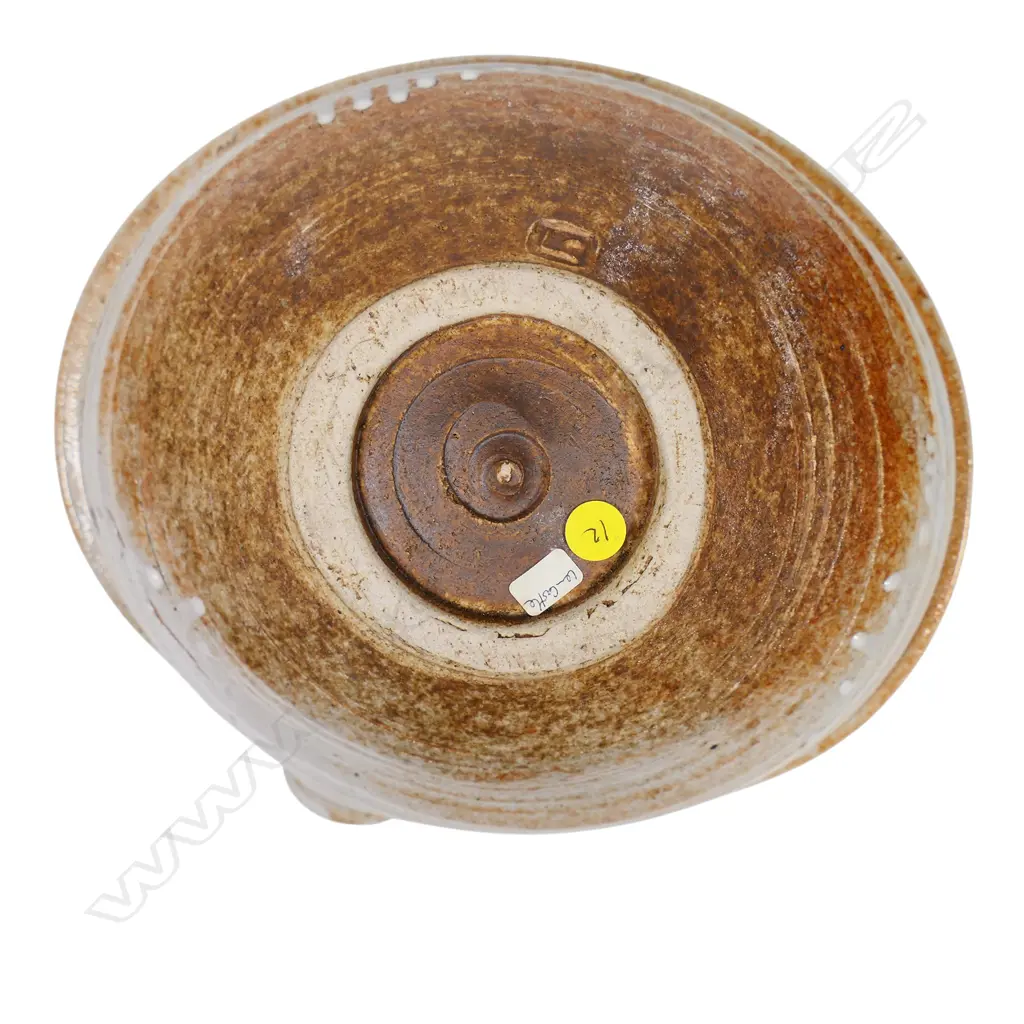 Len Castle 1980's free form pouring bowl, Image 1++