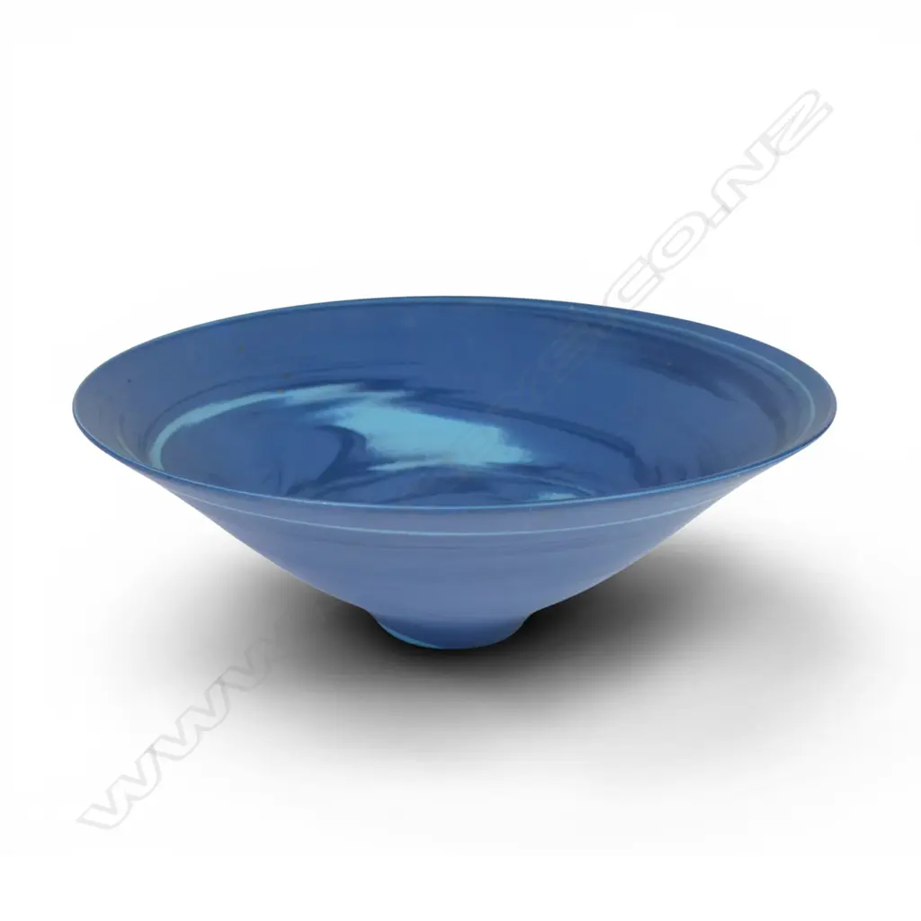 John Parker 1970s blue agate ware bowl, Image 1++