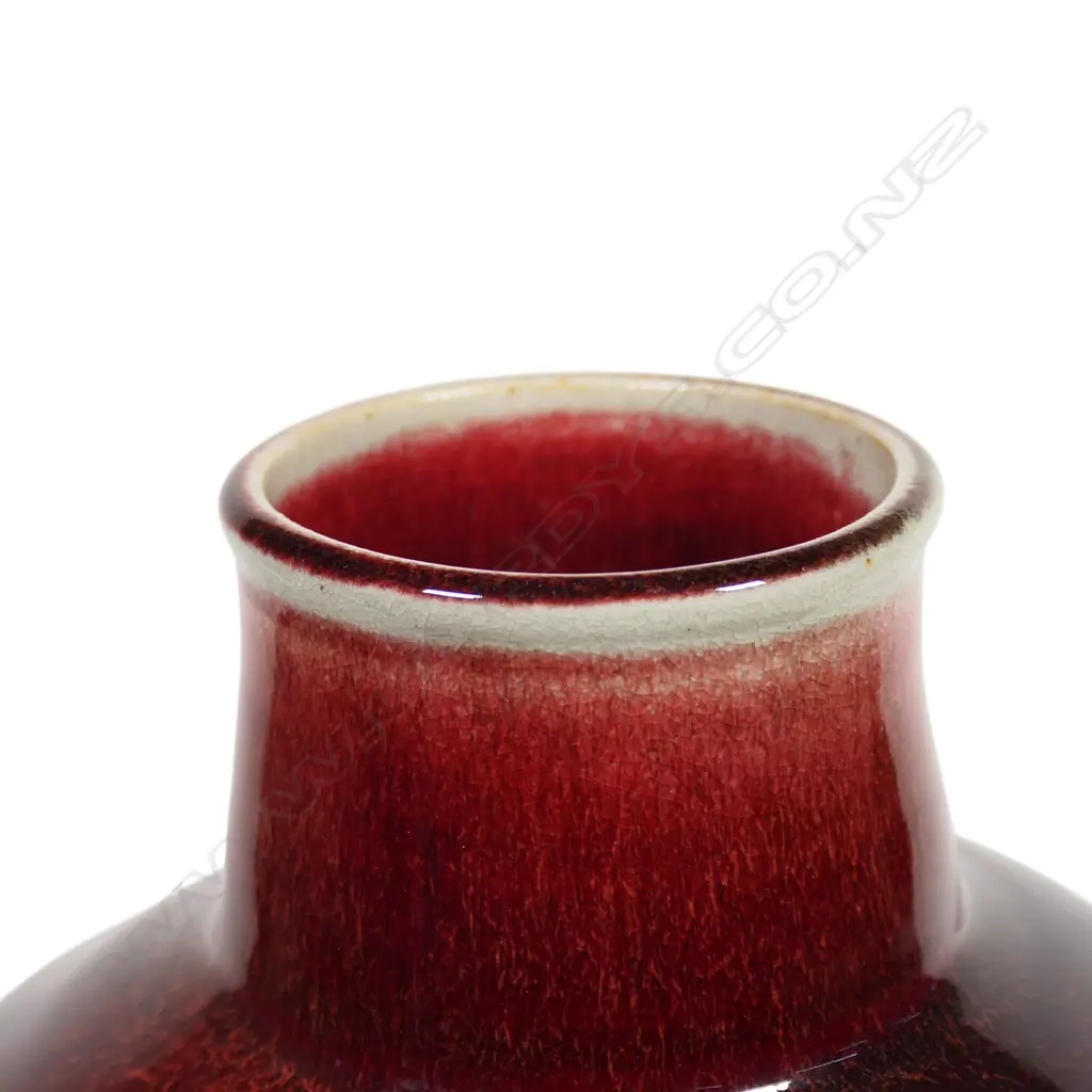 Nick Brandon rich copper red vase, Image 1++