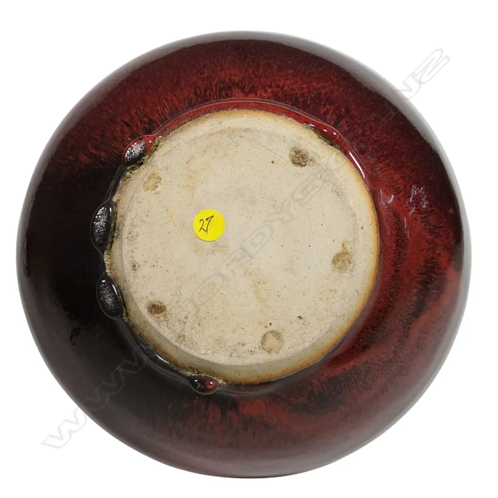 Nick Brandon rich copper red vase, Image 1++