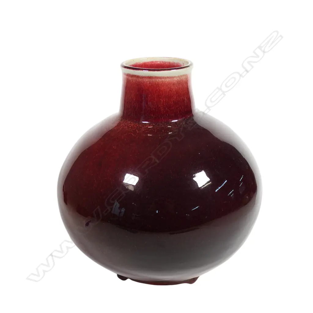 Nick Brandon rich copper red vase, Image 1++