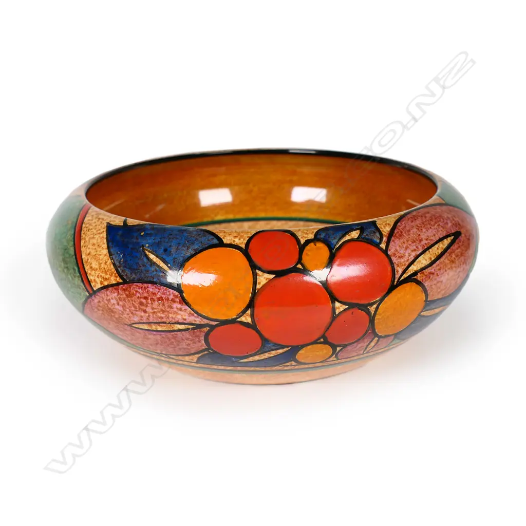 A Clarice Cliff Bizarre fruit bowl, Image 1++