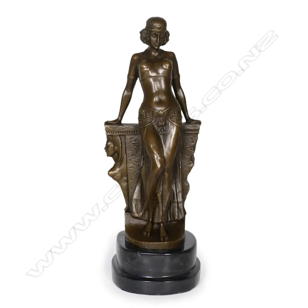 A modern Art Deco style bronze of an Egyptian Dancer, Image 1++