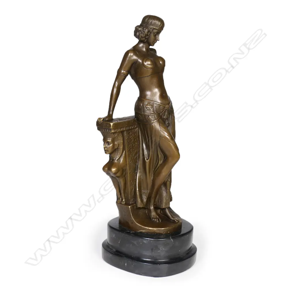 A modern Art Deco style bronze of an Egyptian Dancer, Image 1++